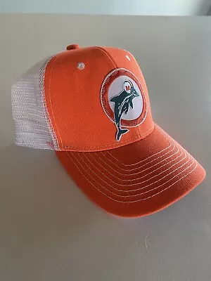 MIAMI DOLPHINS 1966 Retro Throwback Classic Logo Trucker Snapback Cap Hat🐬🏈 • $22