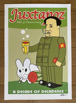 Frank Kozik SIGNED Chairman Mao Labbit Poster Art Giclee Print LE AUTOGRAPHED • $277.20