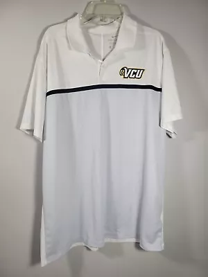 VCU Rams  Nike  Mens Polo Shirt Large White Dri-Fit • $13