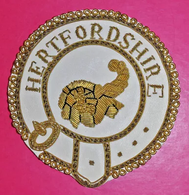 £5 • Buy Hertfordshire Mark Past Provincial Grand Steward Masonic Dress Apron Badge