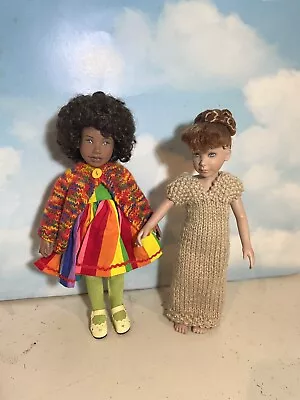 $80.16 • Buy Lot Of 2 Leeann Dolls By Denis Bastien 11  Vinyl Leeann And Leneda
