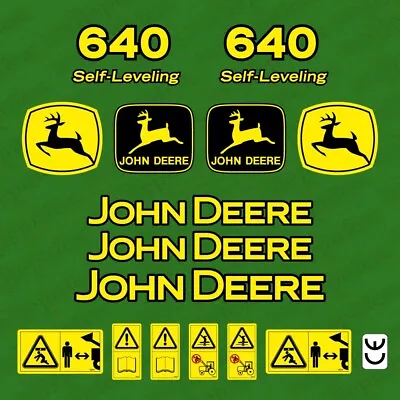 $77.69 • Buy Replacement Decal Set Made To Fit John Deere 640 Tractor Loader