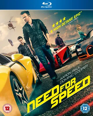 Need For Speed Blu-ray (2014) Aaron Paul Waugh (DIR) Cert 12 Quality Guaranteed • £1.96