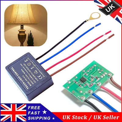 3 Way Touch Light Lamp Dimmer Switch Control Module Sensor Incandescent 220V • £6.45