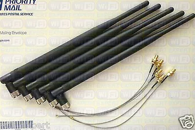 7dBi Antenna Mod Kit For Netgear N750 WNDR4000 Gigabit 5 Antennas (No Soldering) • $29.99