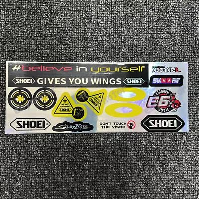 Motorcycle Emblem Decals For SHOEI Believe In Yourself Bike Laser Badge Stickers • $10.93