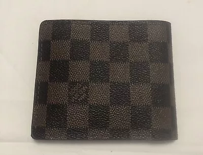 New Men’s Louis Vuitton Damier Graphite Bifold Leather Wallet Authentic • $105