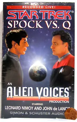 Audioworks Alien Voices Star Trek Spock Vs Q Cassette 1999 Recorded Live! S84 • $6.95