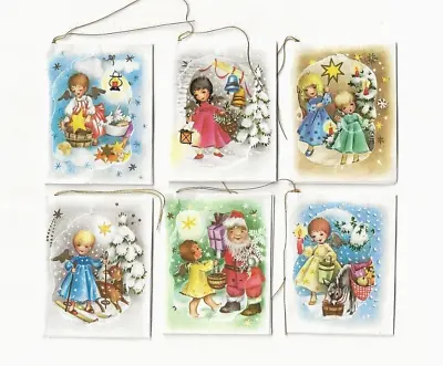 Vintage Lot Of 6 Pop Out Angel Christmas Gift Tags SO SWEET! • $15.60