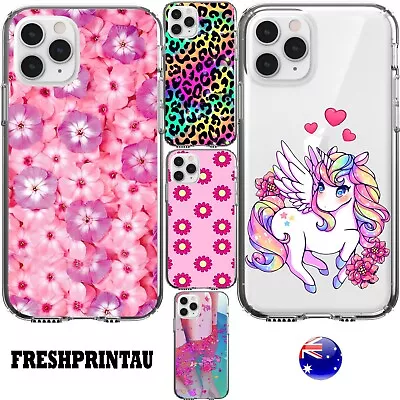 $17.95 • Buy Silicone Case Cover Cute Kawaii Pink Unicorn Rainbow Leopard Flowers Cherry Blos