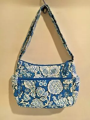 Vera Bradley Blue Lagoon Small Tote Handbag & Checkbook Cover Retired 2011 • $32.99