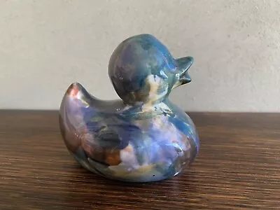 Vintage Mid Century Hand Painted Ceramic Duck Figurine Decor • $18