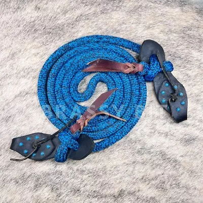 9' Yacht Rope Mecate Reins W/ Slobber Straps • $81.25