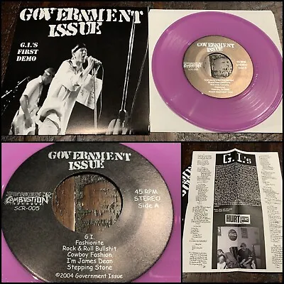 GOVERNMENT ISSUE G.I.'s First Demo 7  Purple Vinyl 25-minor Threat Dag Nasty • $45