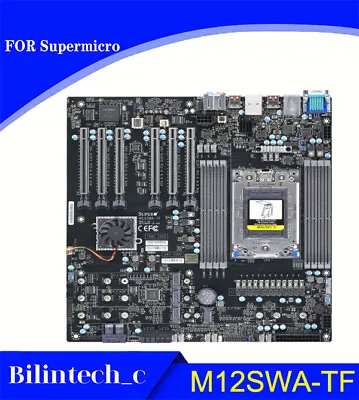 FOR Supermicro M12SWA-TF 256GB AMD DDR4 E-ATX  Server Motherbroad Test Ok • $1450.23
