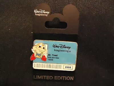 Disney Wdi Imagineering I.d. Badge Series 2 Mr. Toad Pin On Card Le 300 • $89.99