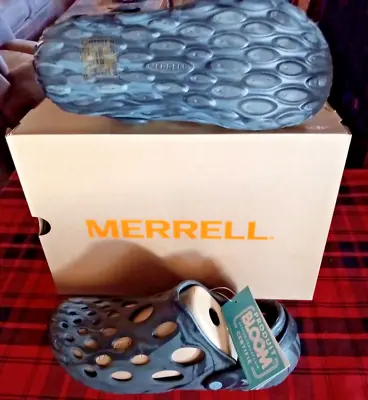 Merrell Hydro Moc Clog Men's 10 Or 13 Black/Gray Combo Heel Strap Slip On • $52.49