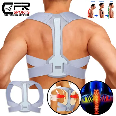 Adjustable Posture Corrector Clavicle Back Support Shoulder Brace Belt Men Women • $15.99