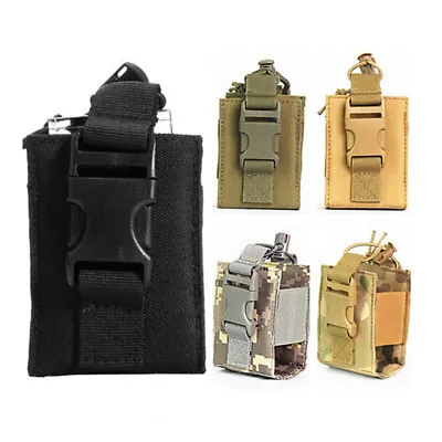 Military Tactical Radio Pouch Holster Molle Walkie Talkie Holder Mag Bag • $3.99