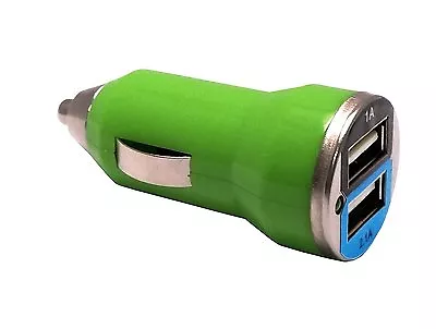 Dual USB Mini USB Car Charger Adapter - Green • $9.99