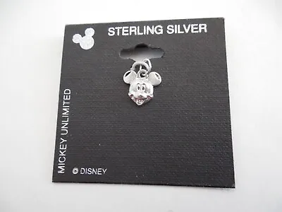 Mickey Unlimited Mickey Mouse Head Small Sterling Silver Charm Disney • $9.99