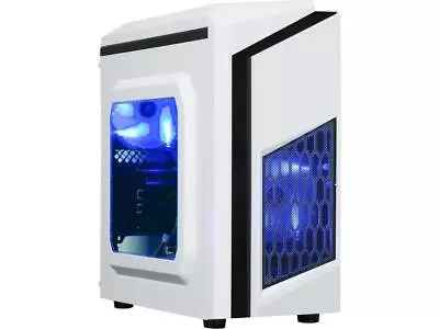 DIYPC DIY-F2-W White SPCC Micro ATX Mini Tower Computer Case • $39.99