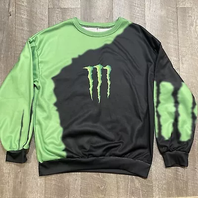 Monster Energy Men’s Med Sublimated Sweatshirt OC Order Plus Polyester  • $13.50