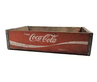 Vintage ~ Coca-Cola / Coke Soda Wooden / Wood Crate / Case ~ 1973 • $31.99