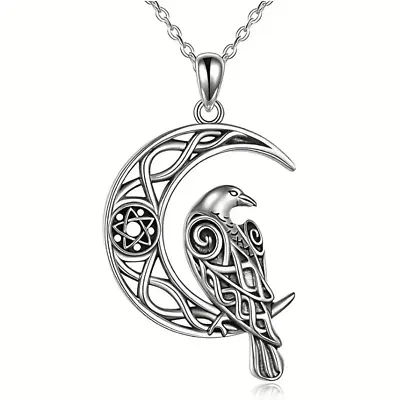 Personality Moon Owl Pendant Necklace Vintage Cute Bird Animal Necklace Gift New • $9.98