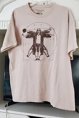 The Big Lebowski The Dude Vitruvian Man XL T-Shirt By Ripple Junction Adult • $14.99