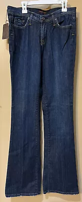 NWT Vertigo Womens Blue Boot Cut Embellished Jeans Size 27 • $12.99