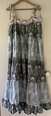 Lovely Maxi  Cotton Dress By Tigerlily Size 12 Nina Proudman Style • $48