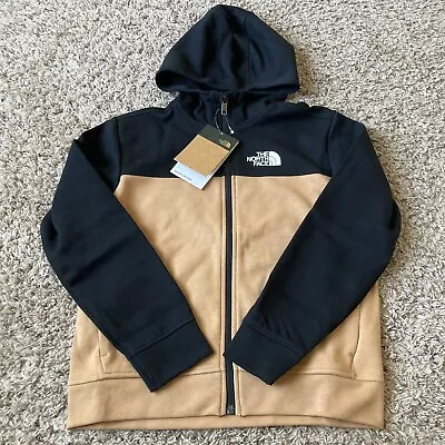 The North Face Youth Boys Black And Brown Zip Up Hoodie Size M $75￼ • $45