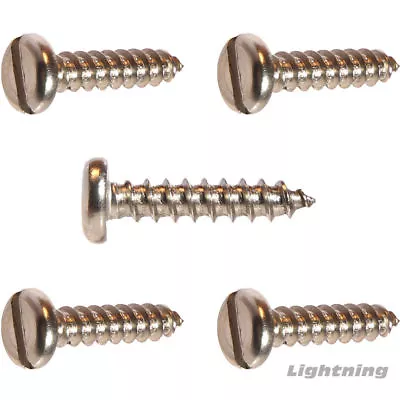 Slotted Pan Head Sheet Metal Tapping Screw Stainless Steel #6X1-1/2  Qty 1000 • $62.14