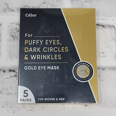 CELOR Under Eye Patches Puffy Eyes Dark Circles & Wrinkles 5 Pairs EXP 12/24 • $4.44