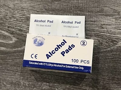 100pcs 75% Ethyl Alcohol Wipes / Swabs / Pads AUS Stock • $8.90