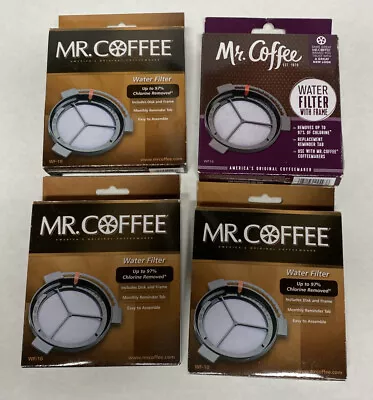 Mr. Coffee Water Filters Disk With Frame WF-10 QTY-4 NEW • $19.99