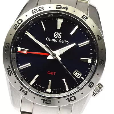 SEIKO Grand Seiko Sports Collection GMT SBGN029 Navy Dial Quartz Men's_762332 • $3577.73