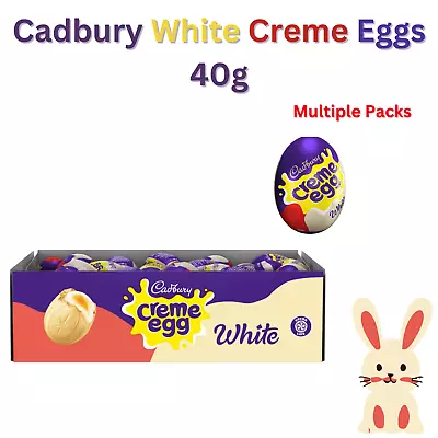 £43.99 • Buy Cadbury White Creme Egg 40g Chocolate Easter Hunt Trail Gift Easter Eggs🐰🐣