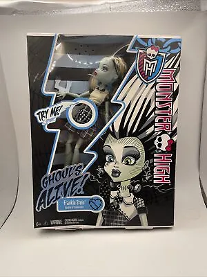 Monster High FRANKIE STEIN Ghouls Alive Doll 2012 New In Damaged Box No Battery • $44.95