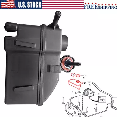 Power Steering Fluid Reservoir W/Cap For Volvo S70 V70 C70 S60 S80 XC70 30665496 • $38.95