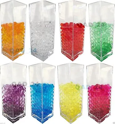 Water Beads Aqua Crystal Soil Bio Gel Ball Wedding Vase Filler Table Centerpiece • £2.39