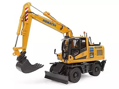 Komatsu Pw180-11 Excavator Yellow 1/50 Diecast Model By Universal Hobbies Uh8163 • $93.99