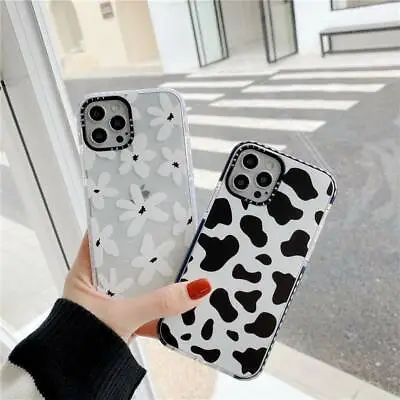 $7.82 • Buy Phone Case Cow Cute Cartoon Floral For IPhone 12 11 Pro Max XS XR 7 8 Shockproof