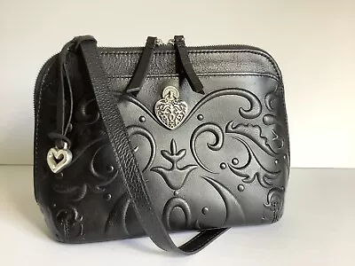 Brighton Alexa Black Crossbody Organizer Handbag  With Dustbag • $134.99