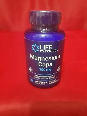 Life Extension Magnesium Caps 500 Mg 100 VegCap Exp 12/2025 • $9