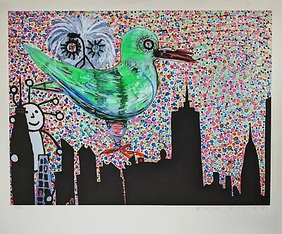 Paul Kostabi Seagull Giclée On Heavy Bins Autographed Numbered • $307.80