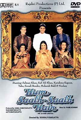 Hum Saath Saath Hain (DVD-1999 1-Disc) 0/ALL Rs. Salman Khan.  We Are Together  • £4.99