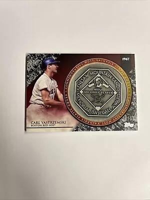 2017 Topps Update #MVPR-CY Carl Yastrzemski MVP Award Medallions #44/50 SSP • $79.99