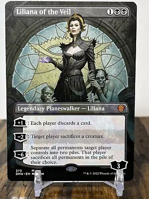 MTG Liliana Of The Veil Dominaria United 373 Borderless Mythic • $10.98